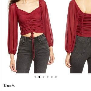 🌞Lulus Completely Charmed Rouched Top